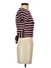 Moa Moa Stripes Red Short Sleeve Turtleneck Size S - photo 4