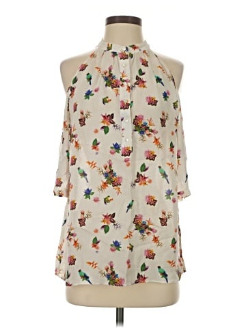 Nicole Miller Artelier Sleeveless Silk Top (view 1)