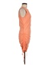Venus Solid Orange Cocktail Dress Size M - photo 4
