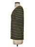Attention Stripes Brown Short Sleeve T-Shirt Size XS - photo 5