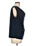 DressBarn Blue Sleeveless Blouse Size L - photo 4