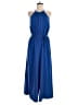 Halston Solid Blue Jumpsuit Size 8 - photo 1