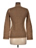 Max Mara Checkered-gingham Chevron-herringbone Houndstooth Brown Cardigan Size M - photo 2