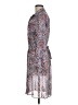 DKNYC 100% Polyester Print Gray Casual Dress Size M - photo 5