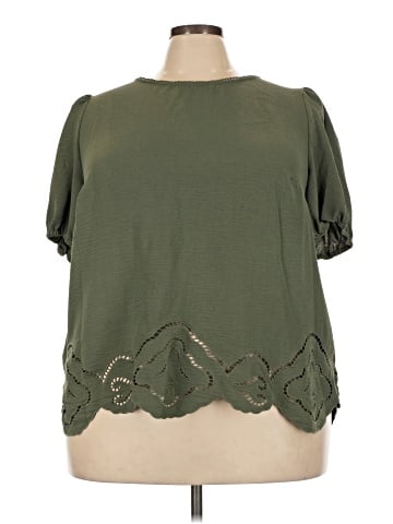 Adrianna Papell Short Sleeve Blouse (view 1)