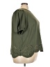 Adrianna Papell 100% Polyester Green Short Sleeve Blouse Size 3X - photo 4