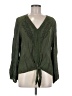 Nostalgia 100% Rayon Green Long Sleeve Blouse Size M - photo 1