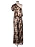 Va Va Voom 100% Polyester Brown Jumpsuit Size S - photo 2
