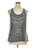 Vanity Silver Sleeveless Top Size XL - photo 1