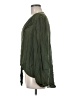 Nostalgia 100% Rayon Green Long Sleeve Blouse Size M - photo 5