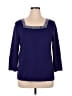 Cable & Gauge Blue Pullover Sweater Size 1X - photo 1
