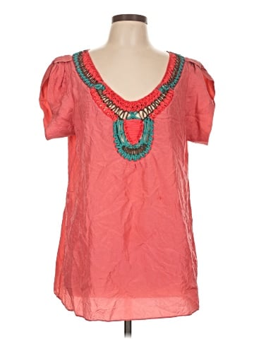 Nanette Lepore Short Sleeve Silk Top (view 1)