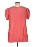 Nanette Lepore 100% Silk Red Short Sleeve Silk Top Size 12 - photo 2