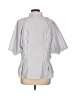 misook Stripes White Short Sleeve Blouse Size L - photo 2