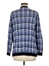Ann Taylor Plaid Blue Jacket Size Med Petite - photo 2