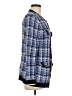 Ann Taylor Plaid Blue Jacket Size Med Petite - photo 4