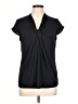R.O.B. Black Short Sleeve Blouse Size 12 - photo 1