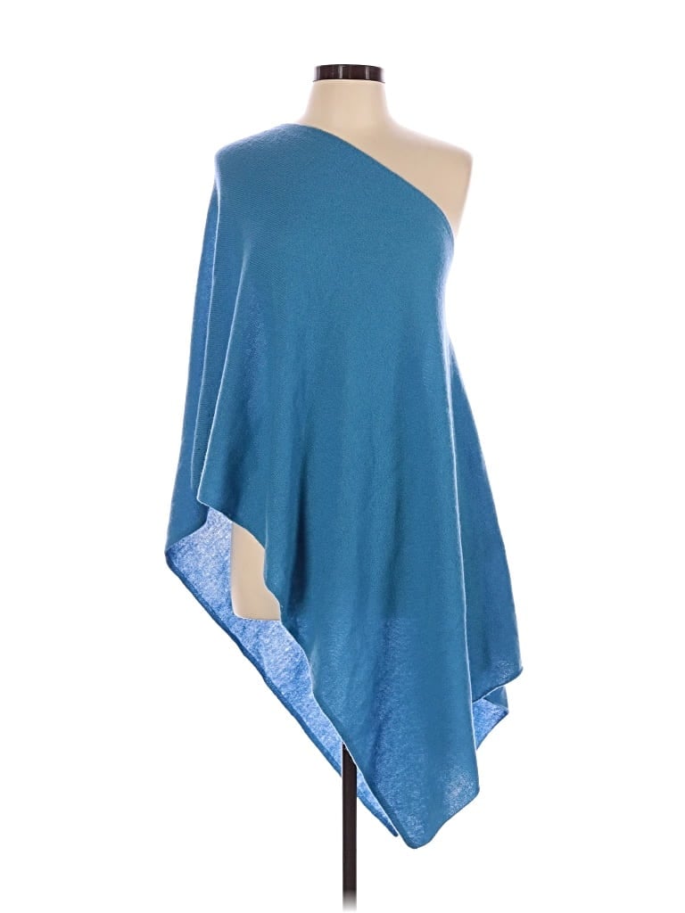 Pre-owned Unbranded Poncho In Blue