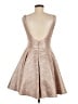 Alyce 100% Polyester Metallic Silver Cocktail Dress Size 8 - photo 2