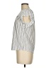 Sweet Wanderer Silver Short Sleeve Blouse Size M - photo 5