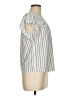 Sweet Wanderer Silver Short Sleeve Blouse Size M - photo 4