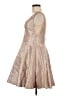 Alyce 100% Polyester Metallic Silver Cocktail Dress Size 8 - photo 5