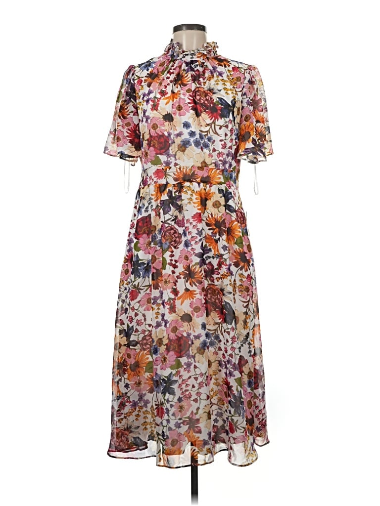 Pre-owned Julia Jordan Casual Dress In Brown