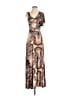 Bebe Paisley Brown Casual Dress Size XXS - photo 1