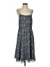 J.Crew 100% Polyester Animal Print Blue Casual Dress Size 4 - photo 1