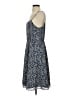 J.Crew 100% Polyester Animal Print Blue Casual Dress Size 4 - photo 5