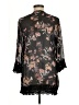 Rewind 100% Polyester Black Kimono Size M - photo 2