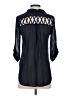 Iz Byer 100% Polyester Black 3/4 Sleeve Blouse Size S - photo 2