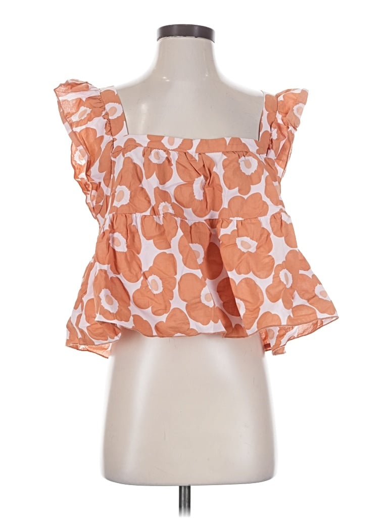 Pre-owned Jacquie The Label Sleeveless Blouse In Orange