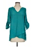 Fever Teal 3/4 Sleeve Blouse Size S - photo 1