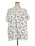 Lane Bryant Ivory Short Sleeve Blouse Size 24 - photo 1