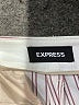 Express Stripes Ivory Dress Pants Size 6L - photo 7