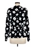 Alfani 100% Polyester Floral Black Long Sleeve Blouse Size M - photo 2