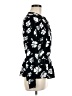 Alfani 100% Polyester Floral Black Long Sleeve Blouse Size M - photo 4