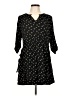 THML Polka Dots Black Casual Dress Size L - photo 1