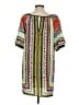 Glam 100% Polyester Print Orange Casual Dress Size S - photo 2