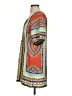 Glam 100% Polyester Print Orange Casual Dress Size S - photo 5