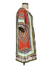 Glam 100% Polyester Print Orange Casual Dress Size S - photo 4