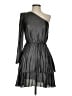 Derek Lam 100% Polyester Metallic Gray Cocktail Dress Size EU (IT) 40 / US 4 - photo 1