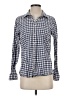 L.L.Bean 100% Cotton Checkered-gingham Blue Long Sleeve Button-Down Shirt Size S - photo 1