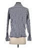 L.L.Bean 100% Cotton Checkered-gingham Blue Long Sleeve Button-Down Shirt Size S - photo 2