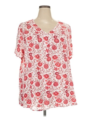 Skies Are Blue Short Sleeve Blouse (view 1)