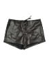 Superdown 100% Polyester Metallic Green Faux Leather Shorts Size XS - photo 1