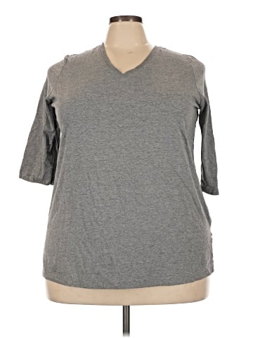Woman Within 3/4 Sleeve T-Shirt (view 1)