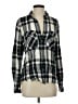 Billy T 100% Lyocell Plaid Gray Long Sleeve Button-Down Shirt Size S - photo 1