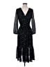 Point Sur 100% Polyester Stars Black Cocktail Dress Size 0 - photo 1